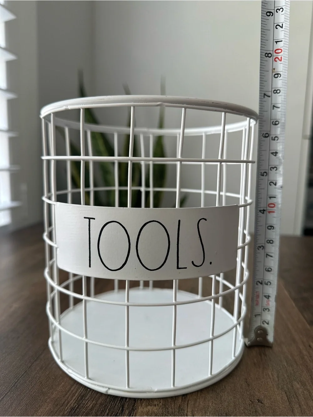 Rae Dunn “TOOLS.” Wire Basket Organizer Farmhouse Storage Caddy 🛠️🤍
